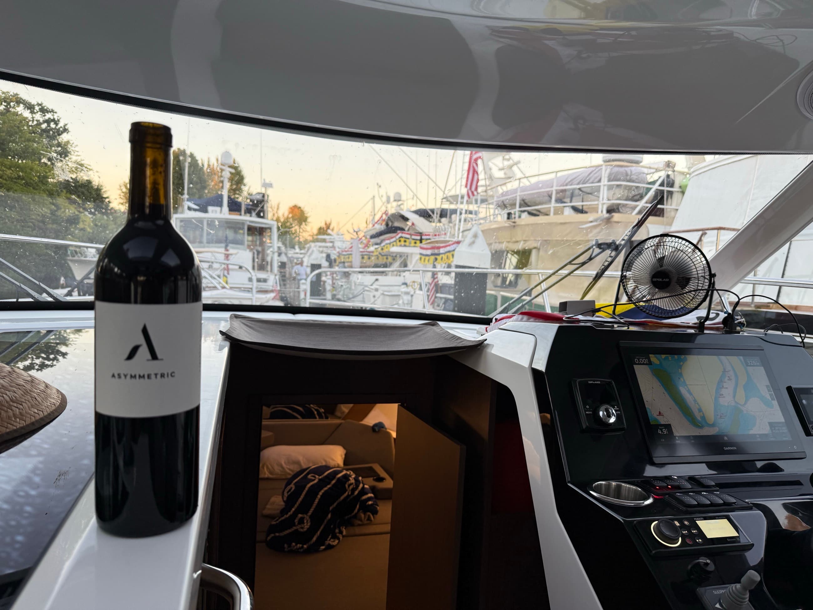 Bottle on the water